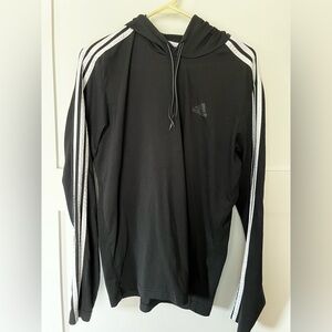 Adidas Black and White Men's Hoodie